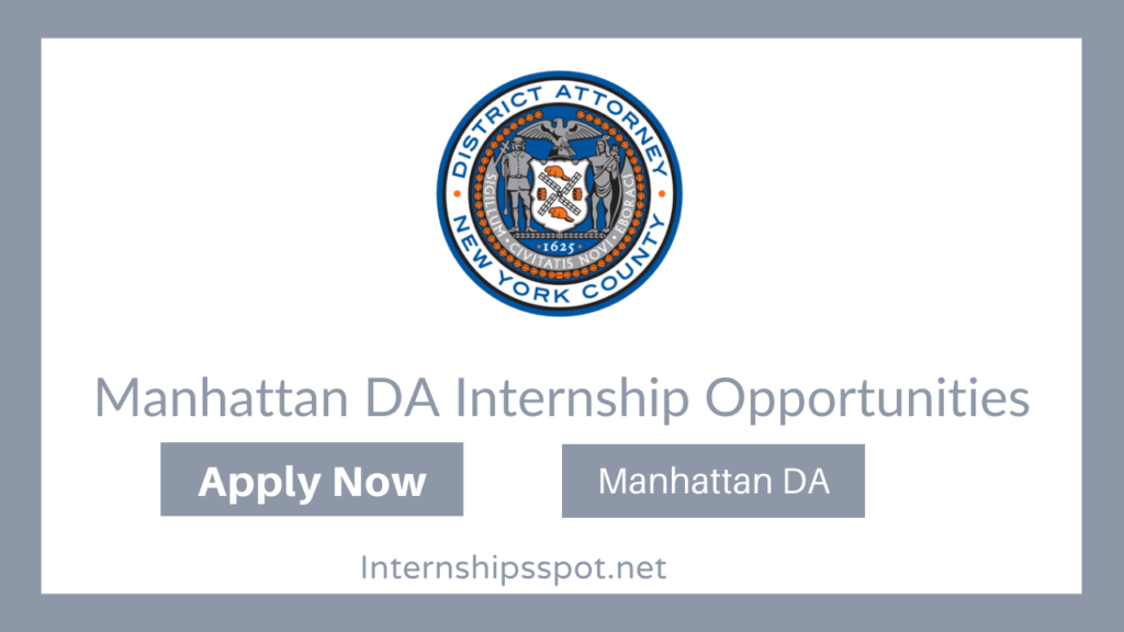 Manhattan DA Internship Opportunities